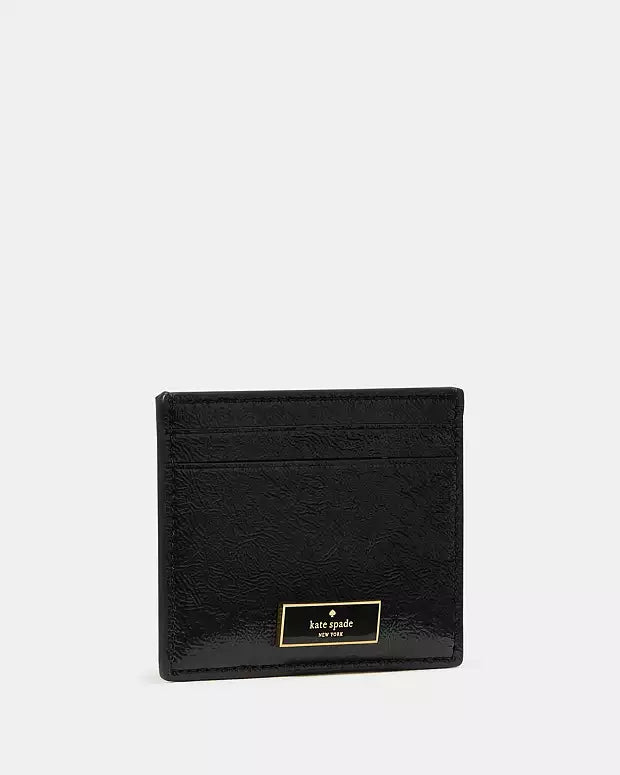Kate Spade Bridget Crinkle Patent Small Slim Card Holder