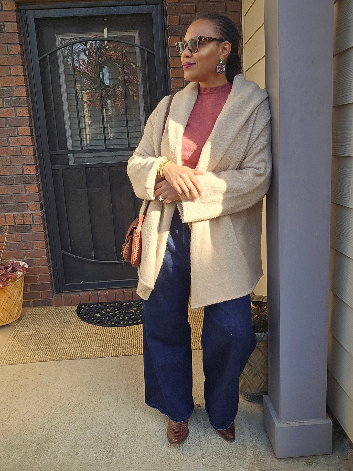 Wise One Oversized Cardigan Fits Up to XL