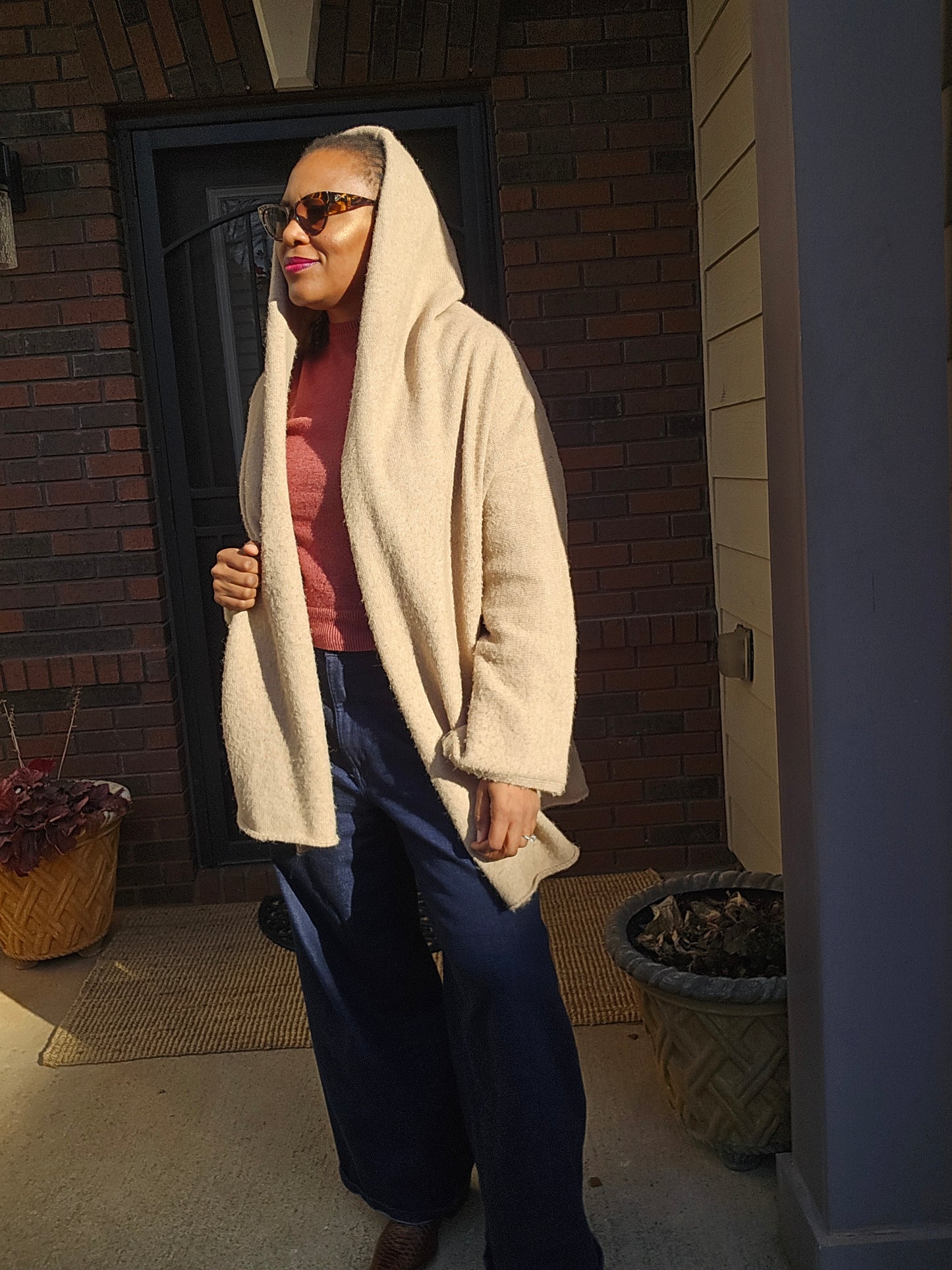 Wise One Oversized Cardigan Fits Up to XL