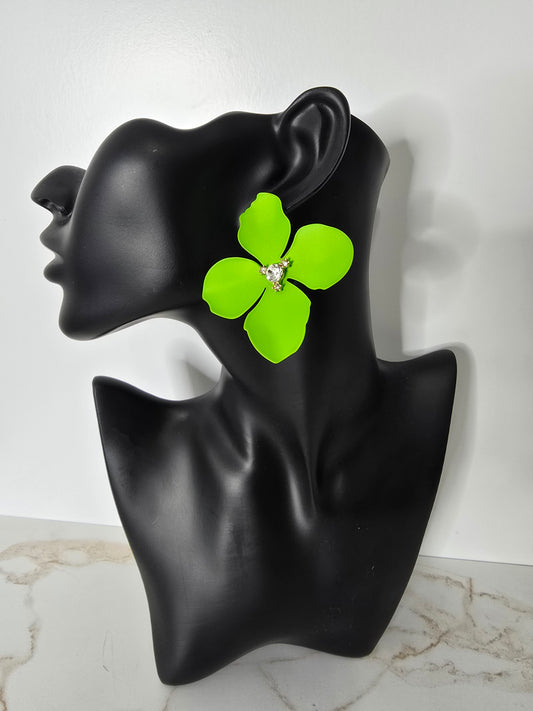Summer Fling Green Earrings