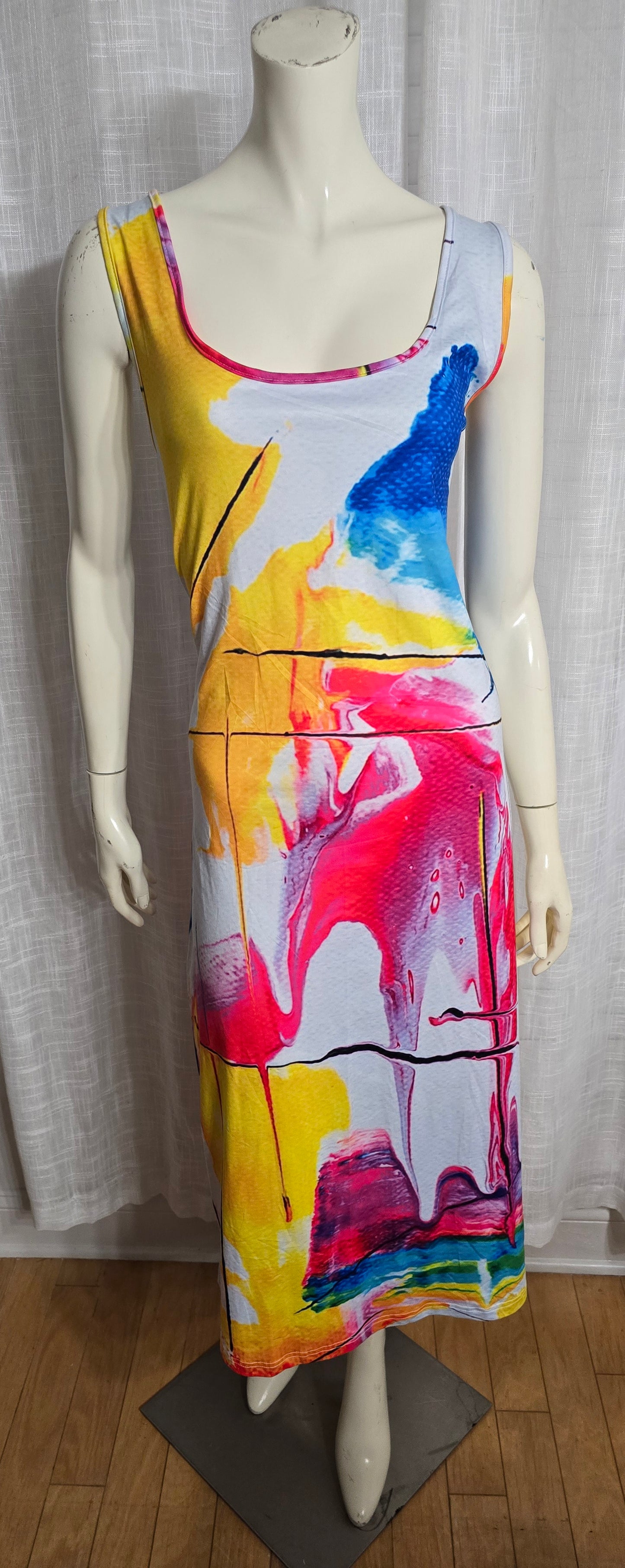 Splash Midi Dress Sz 3X