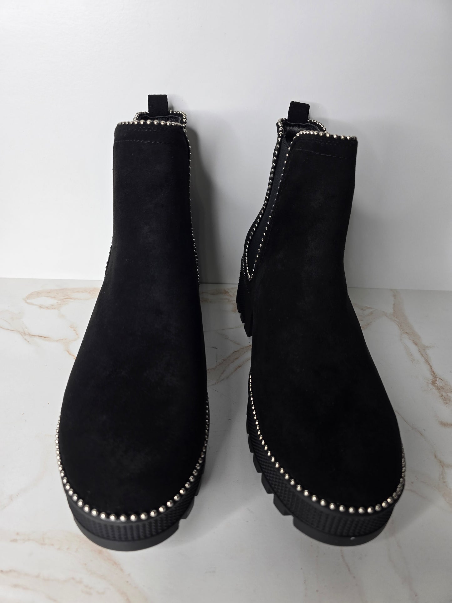 Cape Robbin Platform Black Studded Chelsea Boot Sz 10.5
