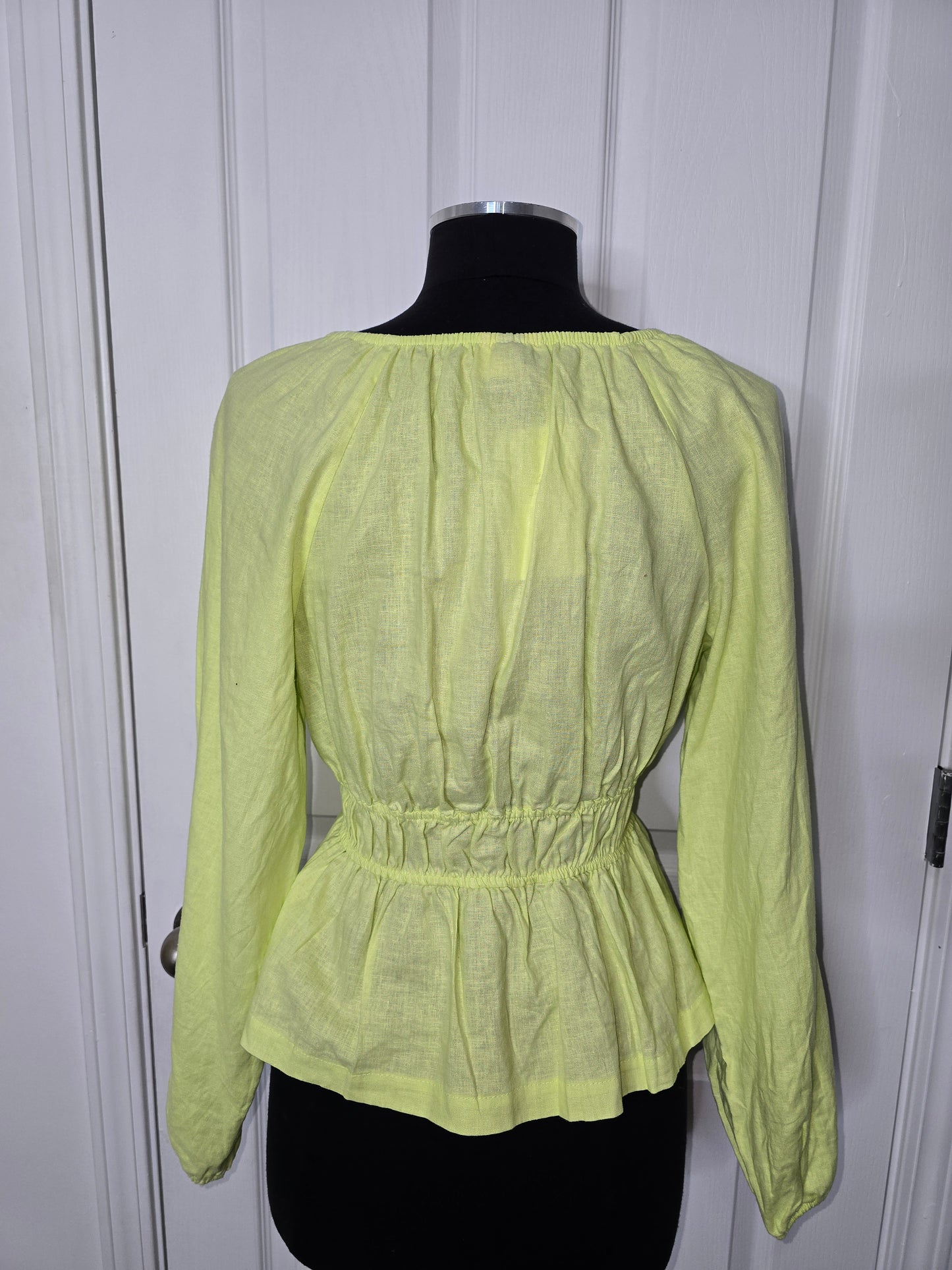 Universal Thread Linen Peplum Top Sz S