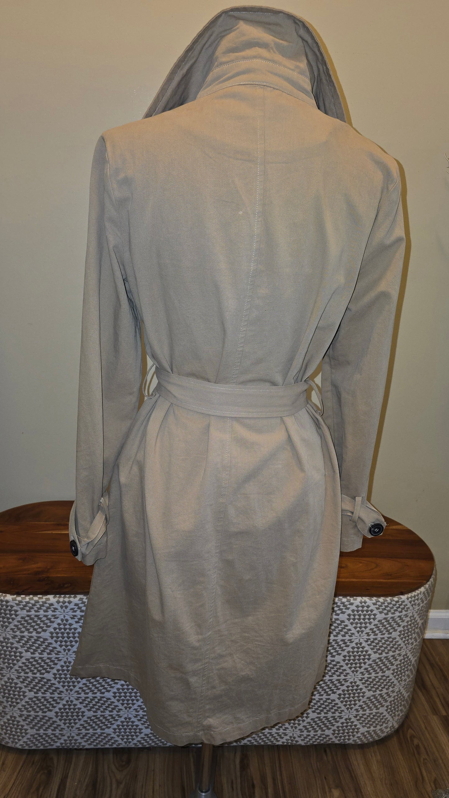 12th Khaki Trench Coat Sz M