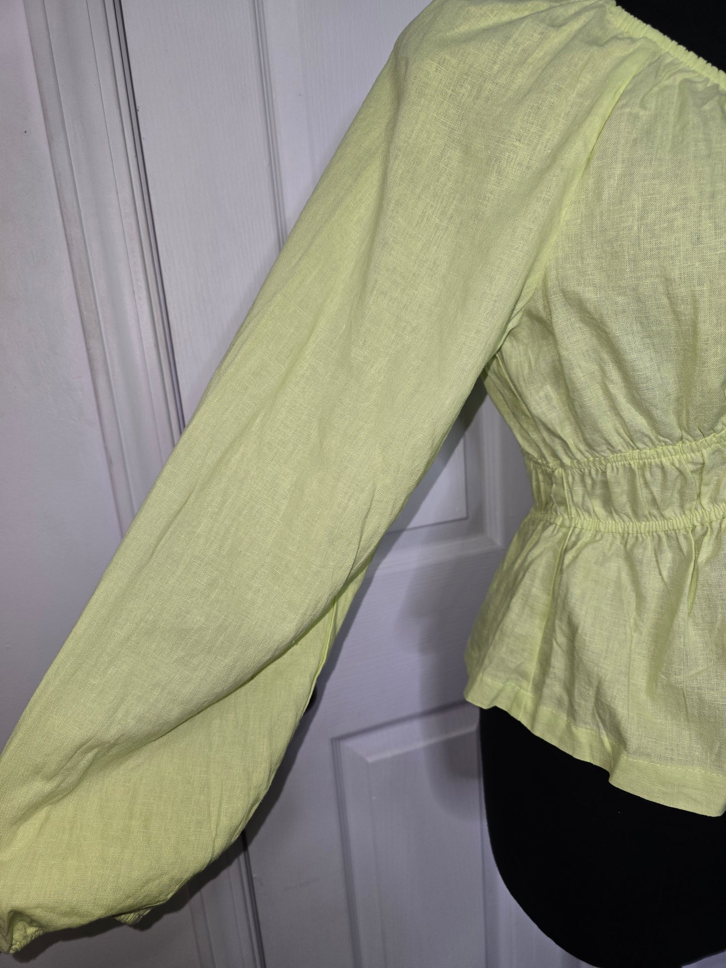 Universal Thread Linen Peplum Top Sz S