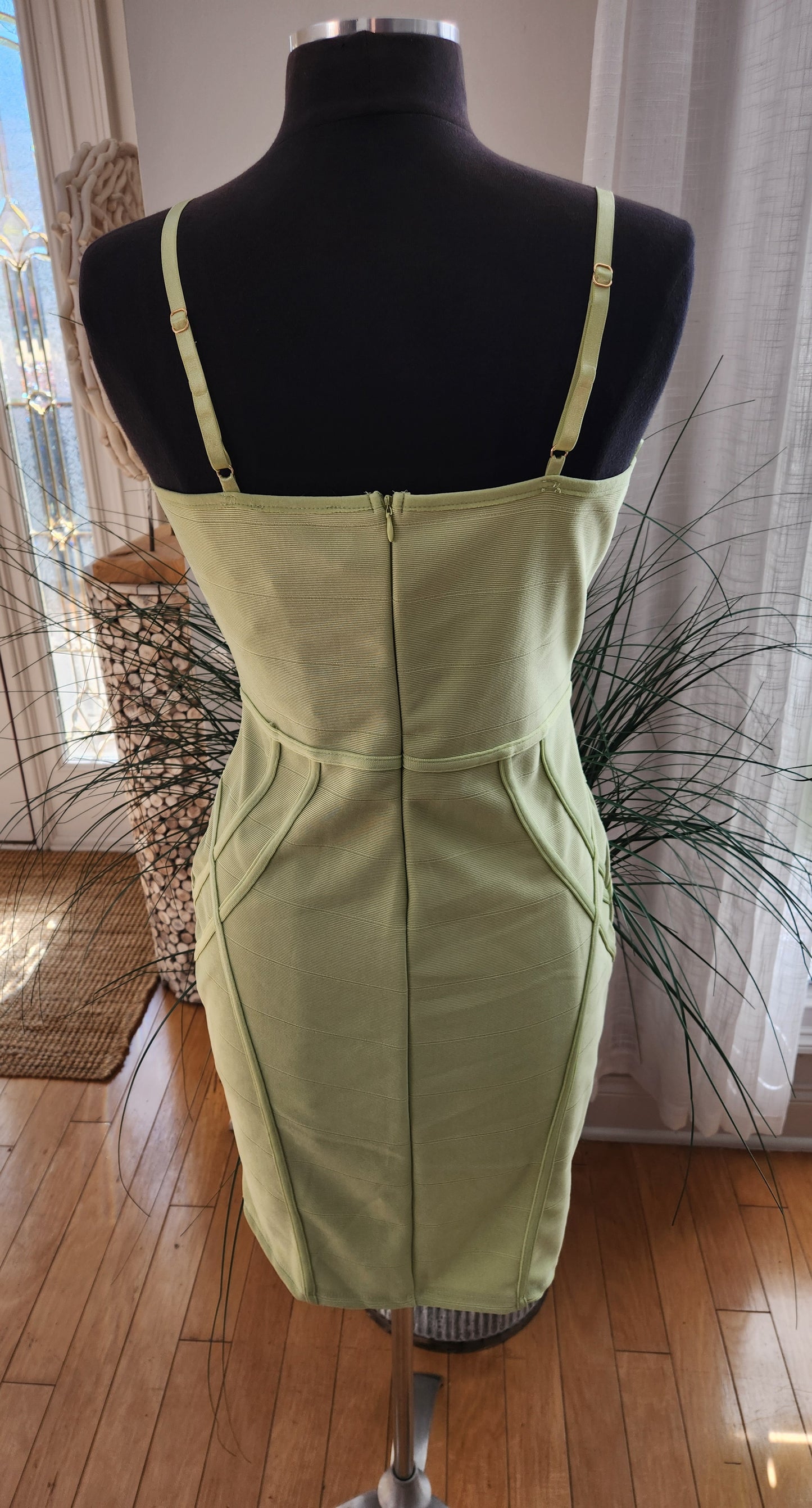 Haute Monde Green BodyCon Dress Sz L