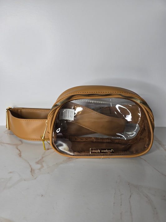 Simply Southern Camel Clear Fanny Pack