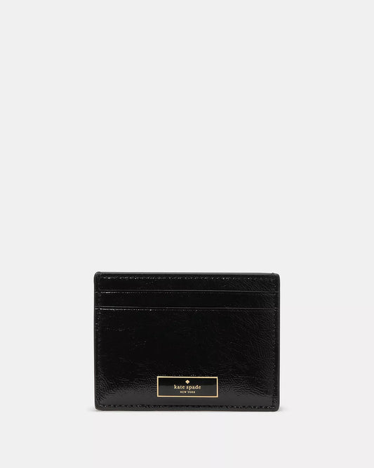 Kate Spade Bridget Crinkle Patent Small Slim Card Holder