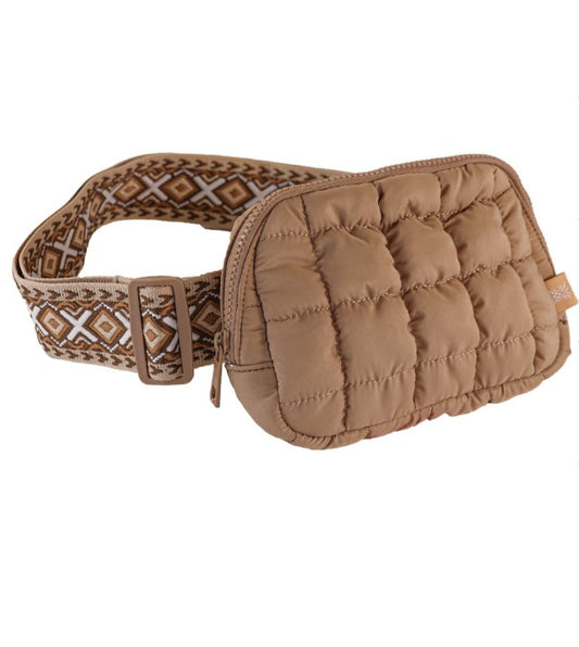 Simply Southern Puffy Fanny Pack Mocha