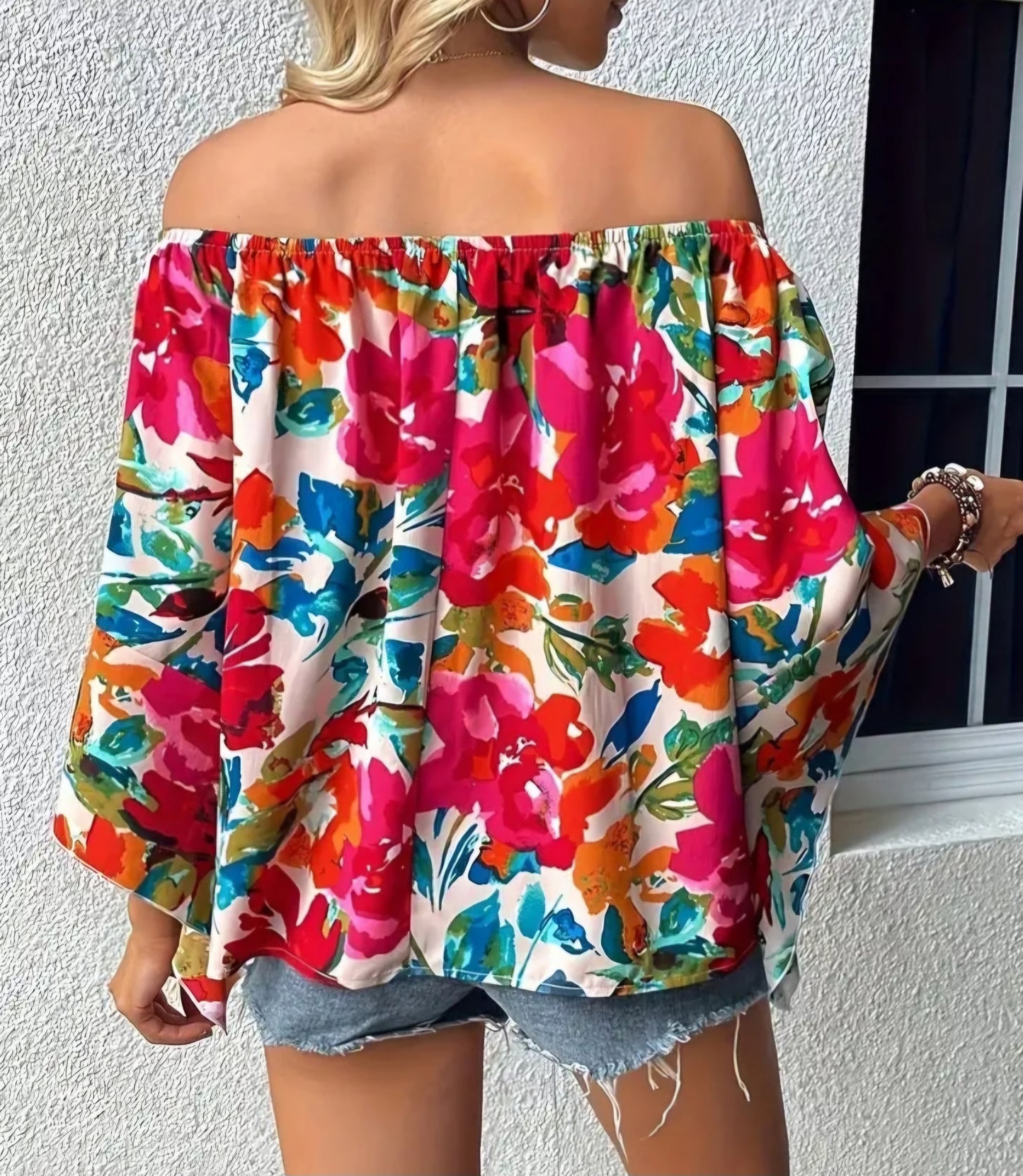 Floral Off Da Shoulder Blouse