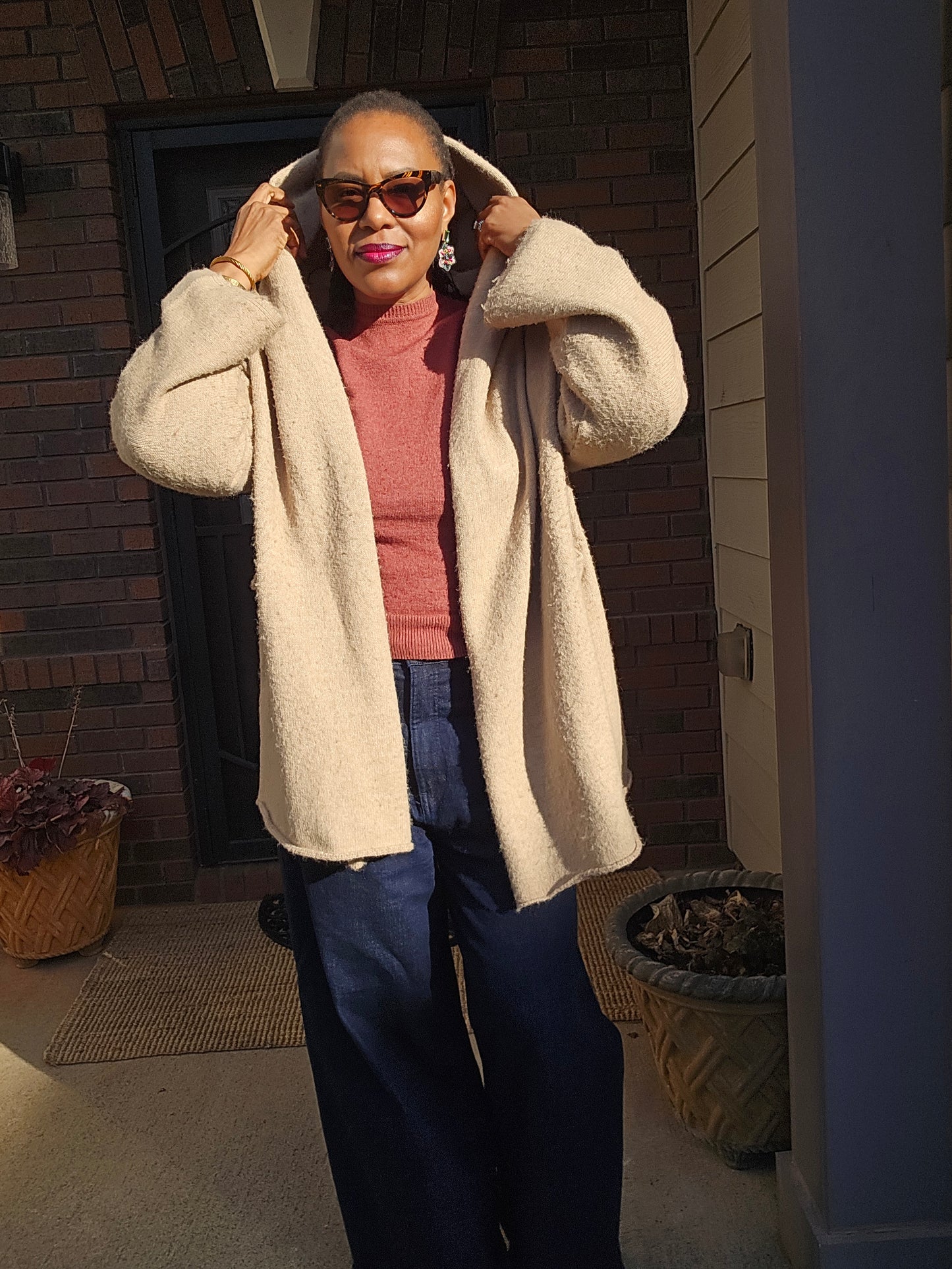 Wise One Oversized Cardigan Fits Up to XL