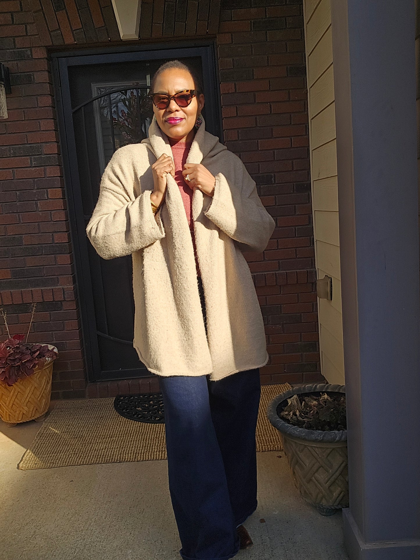 Wise One Oversized Cardigan Fits Up to XL