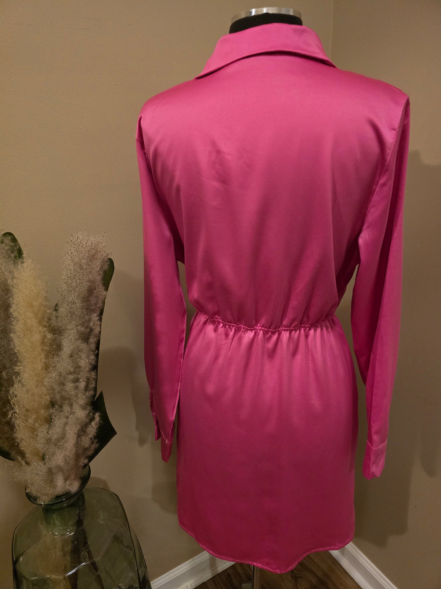 Blushe Pink Wrap Dress Sz L