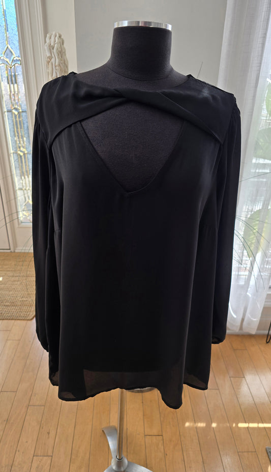 Torrid Black Boho Blouse Sz 3X