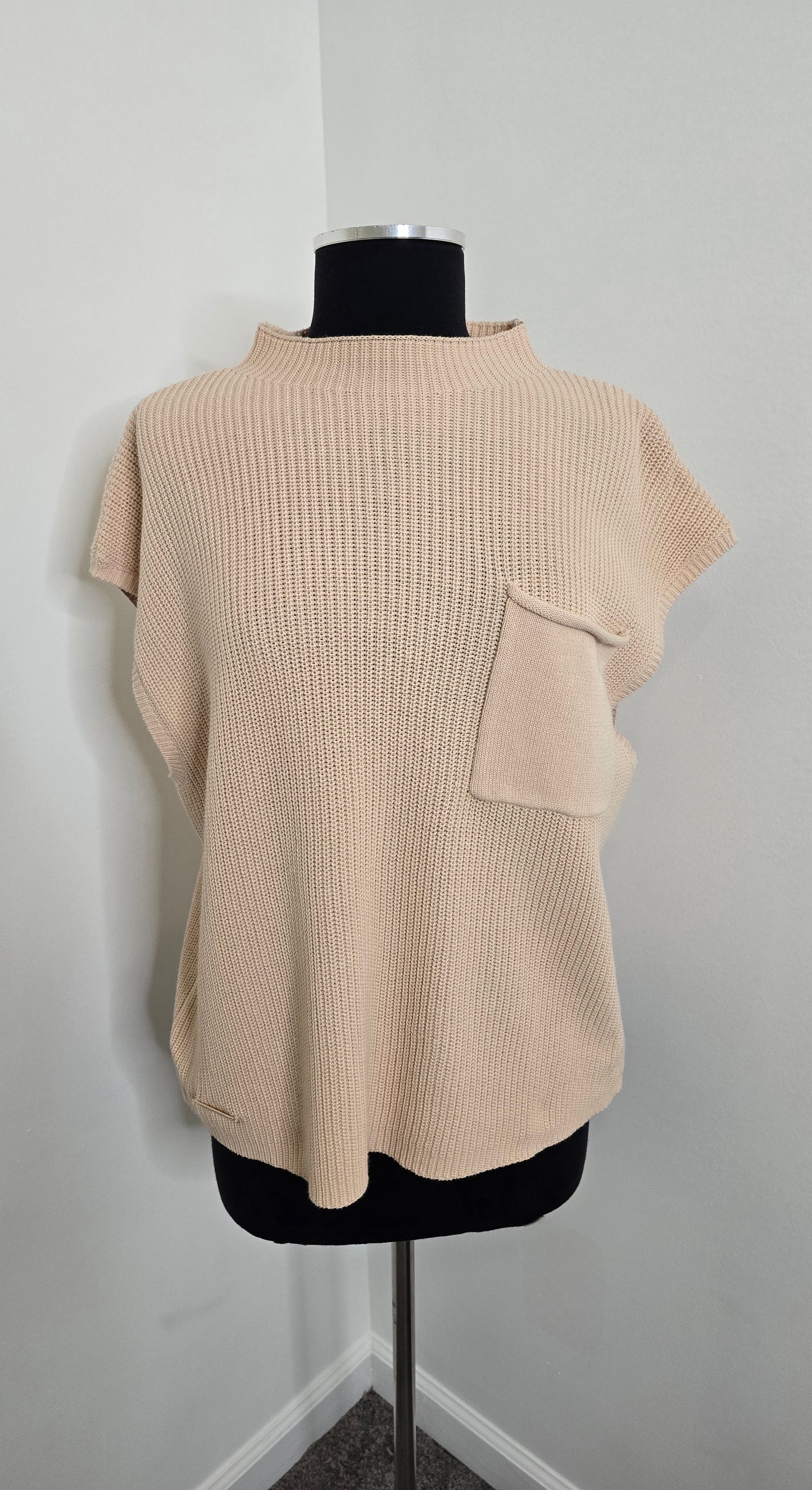 Simply Southern Sleeveless Knit Sweater Light Blush