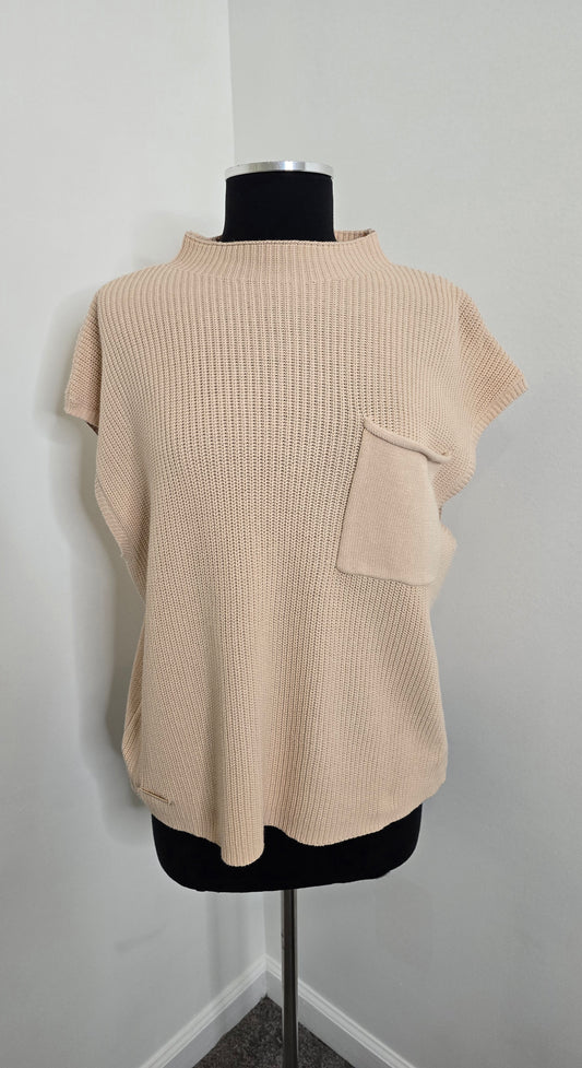 Simply Southern Sleeveless Knit Sweater Light Blush