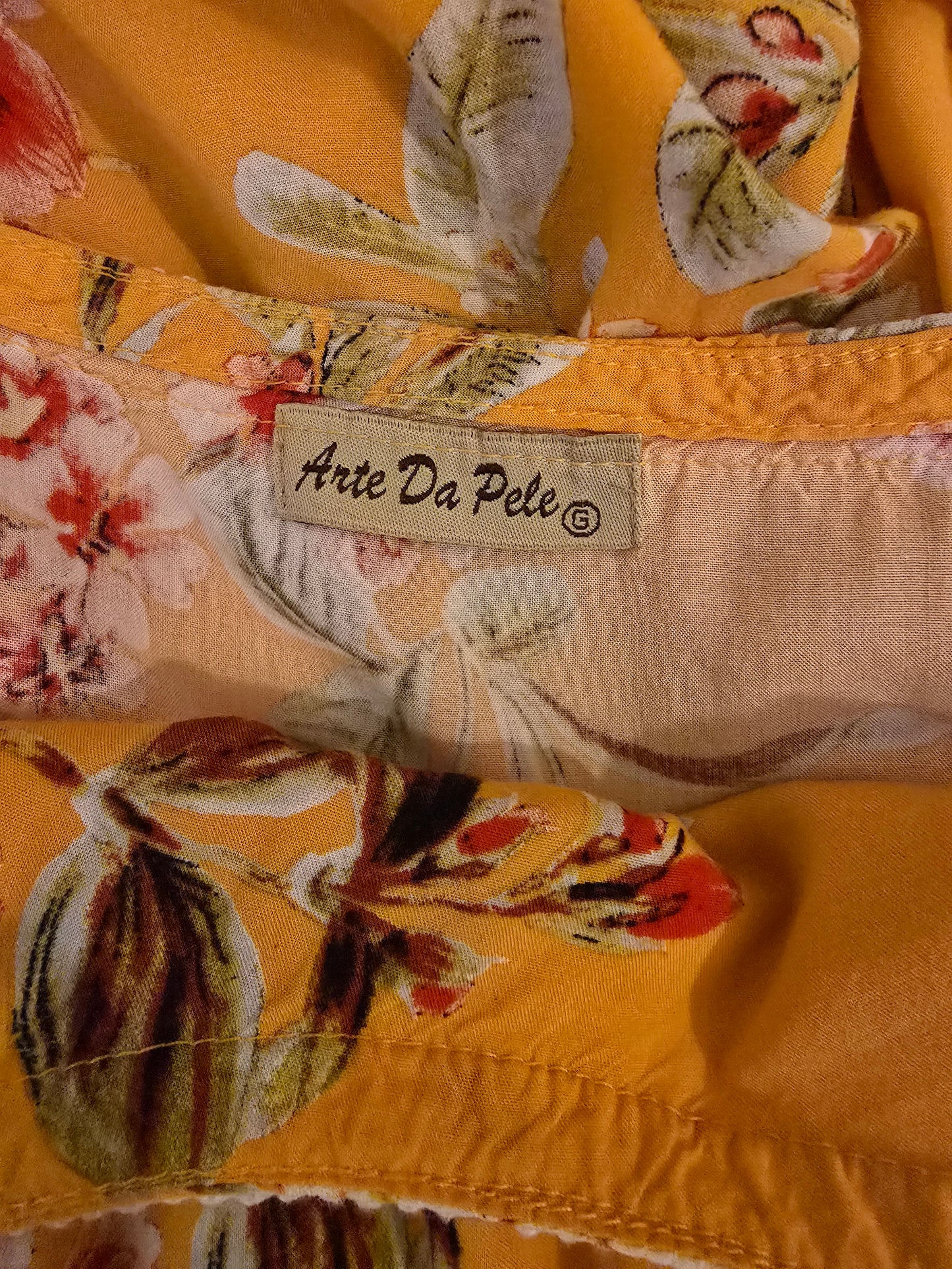 Floral & Crotchet Viscose Dress Sz XL