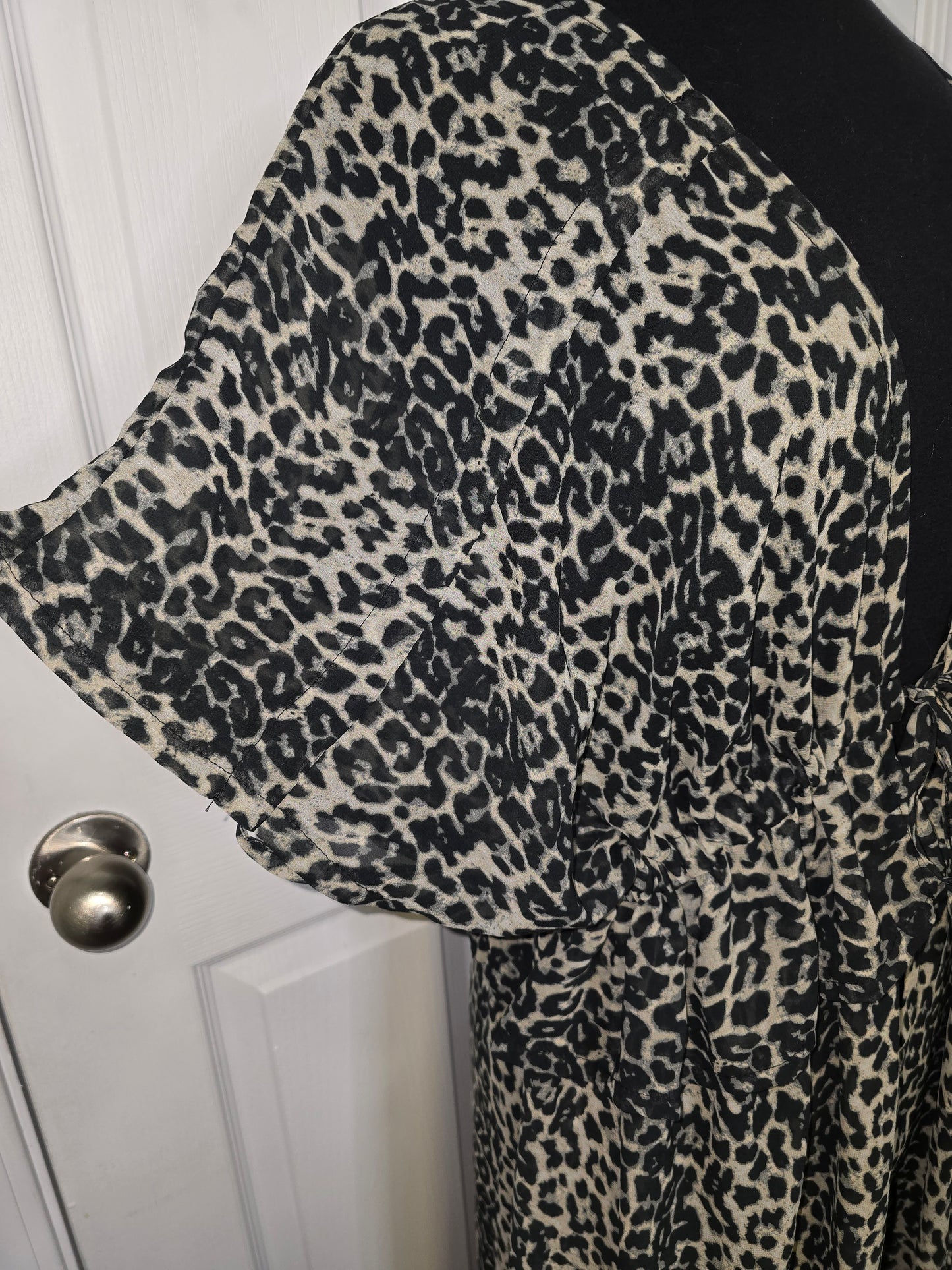 Animal Print Dolman Sleeve Duster Sz 2X/3X