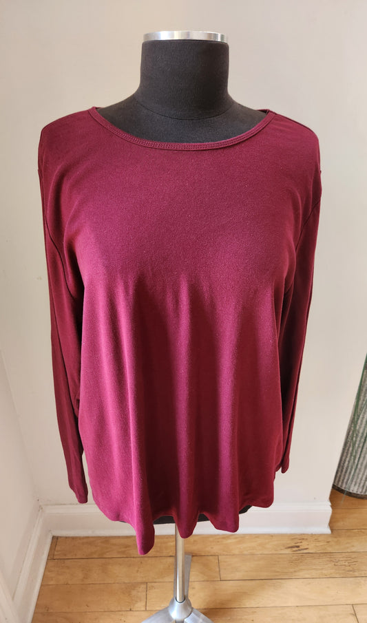 Liz Claiborne Long Sleeve Tee Sz 2X