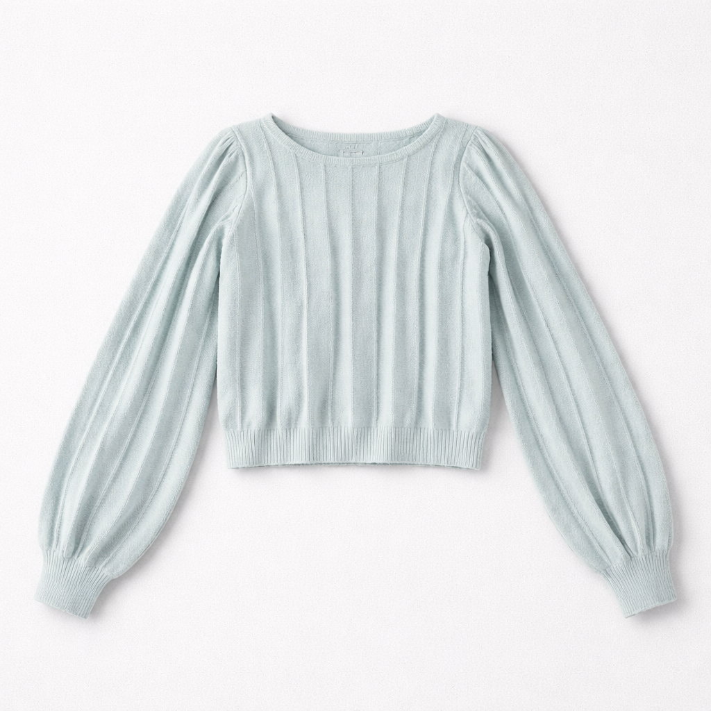 Ripples Balloon Sleve Sweater Sz L