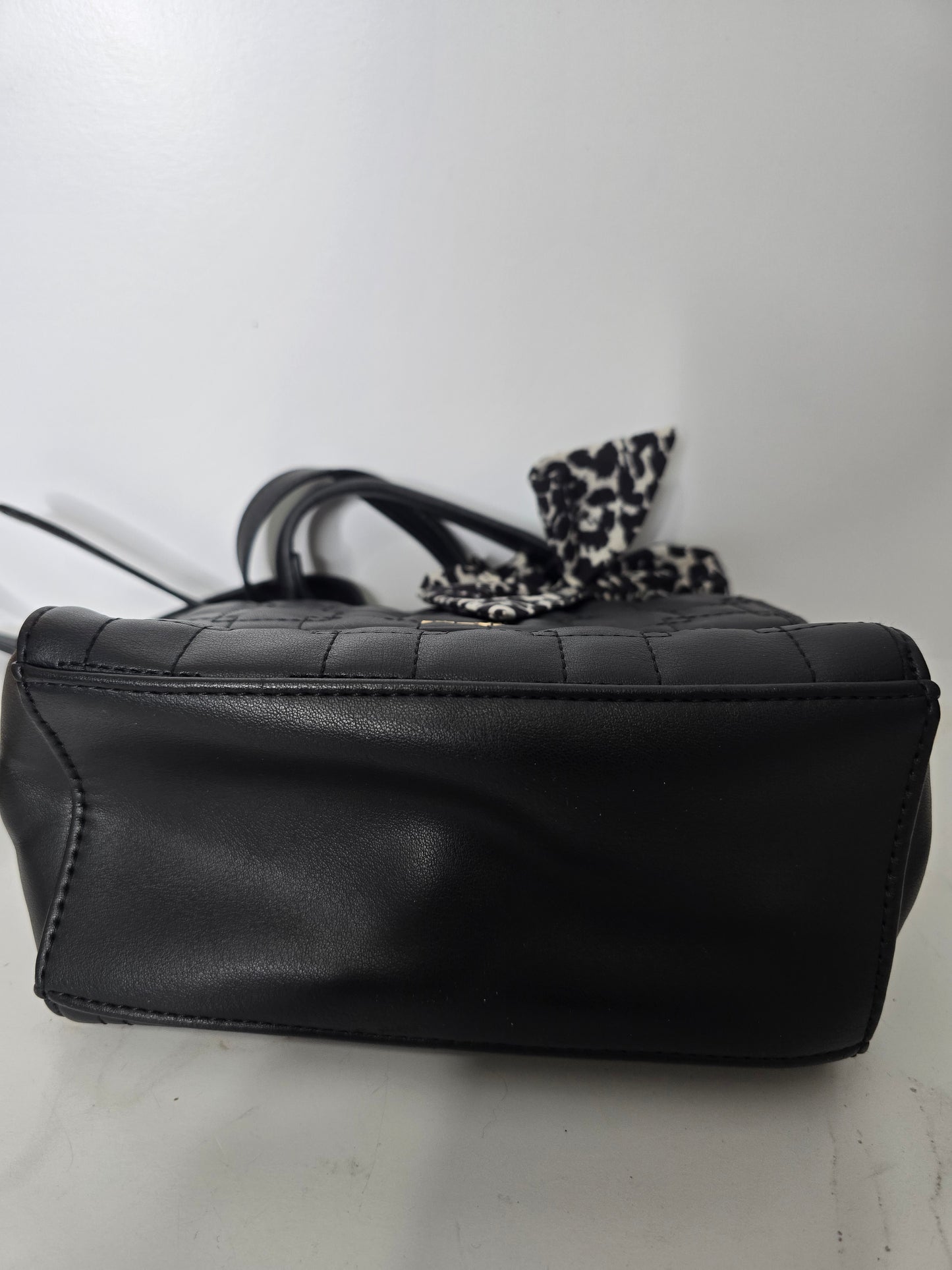 Anne Klein Black Quilted Crossbody Bag