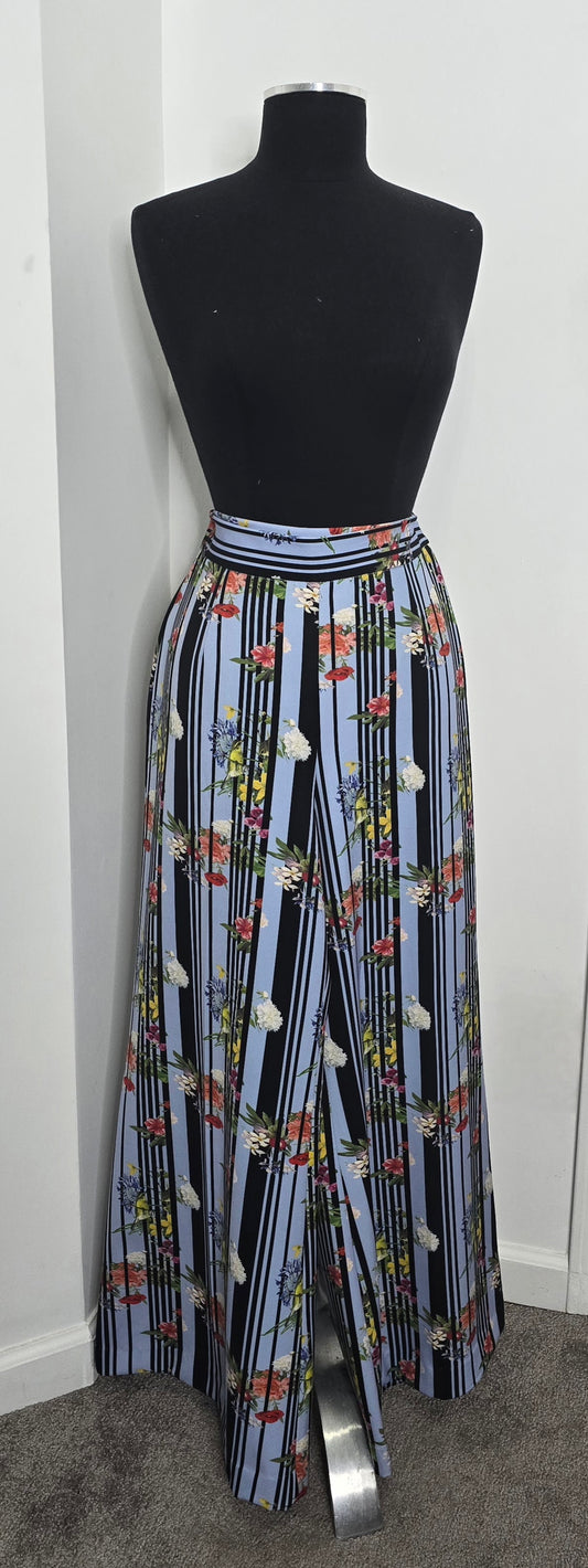 Lena Gabrielle Wide Leg Floral Pants Sz 10
