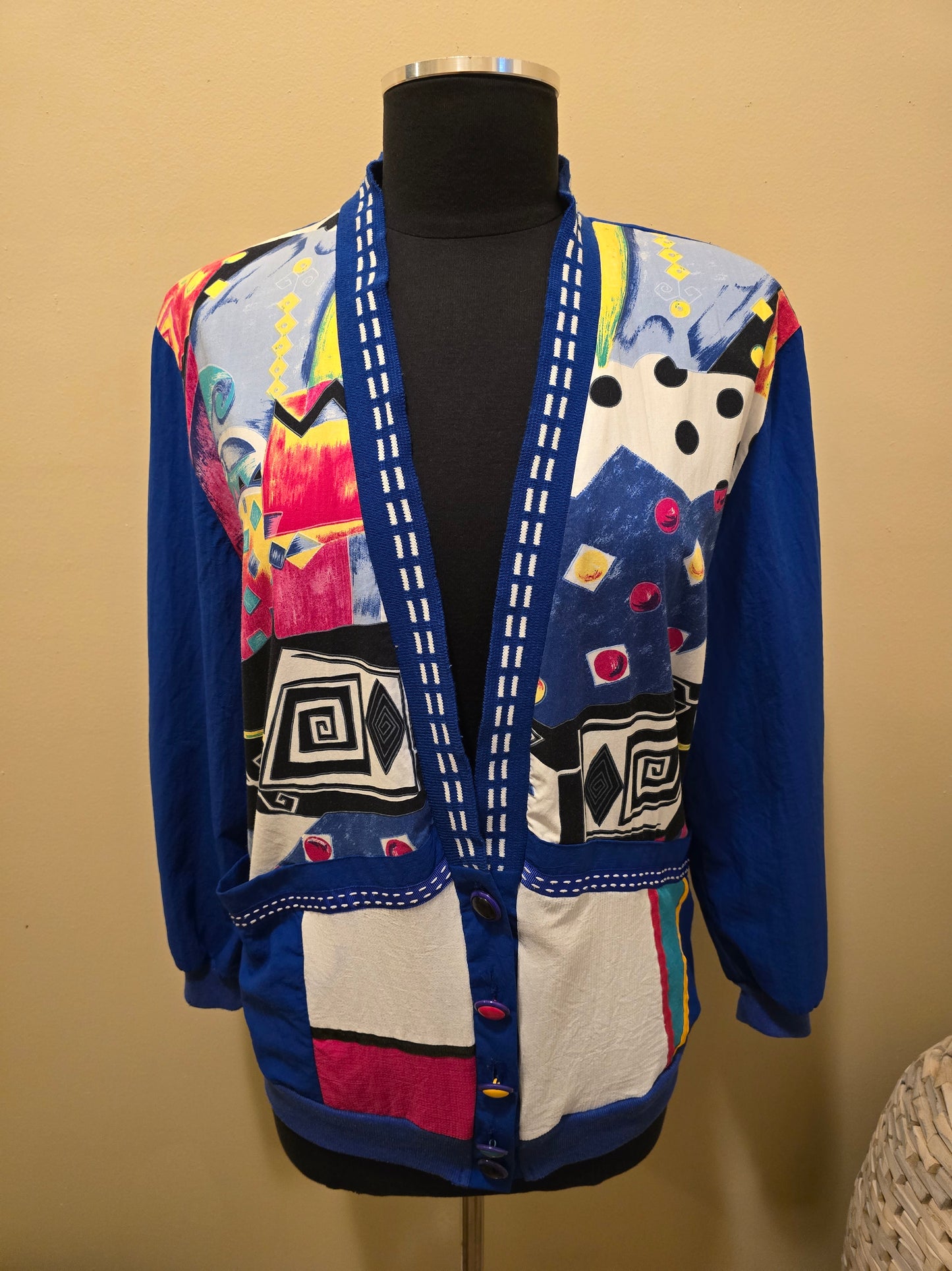 Vintage Vibrant Cardigan Sz L