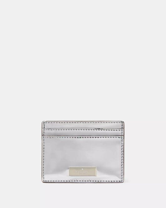 Kate Spade Bridget Mirror Metallic Small Slim Card Holder