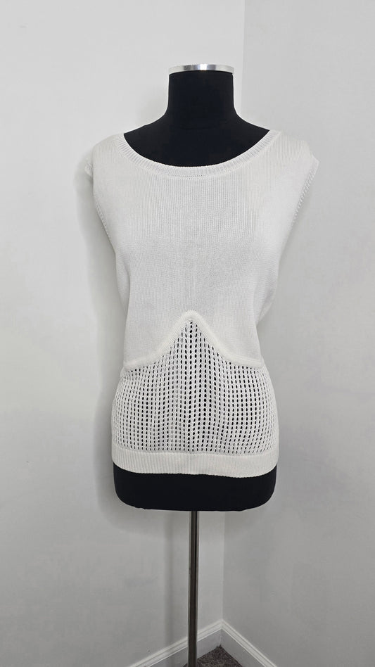 The Drop Knit Sleeveless Sweater Sz 3X