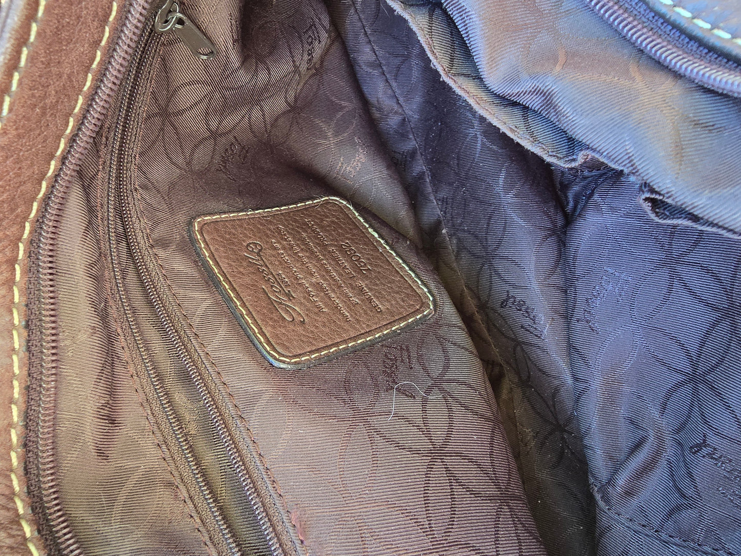 Fossil Brown Leather Shoulder Handbag