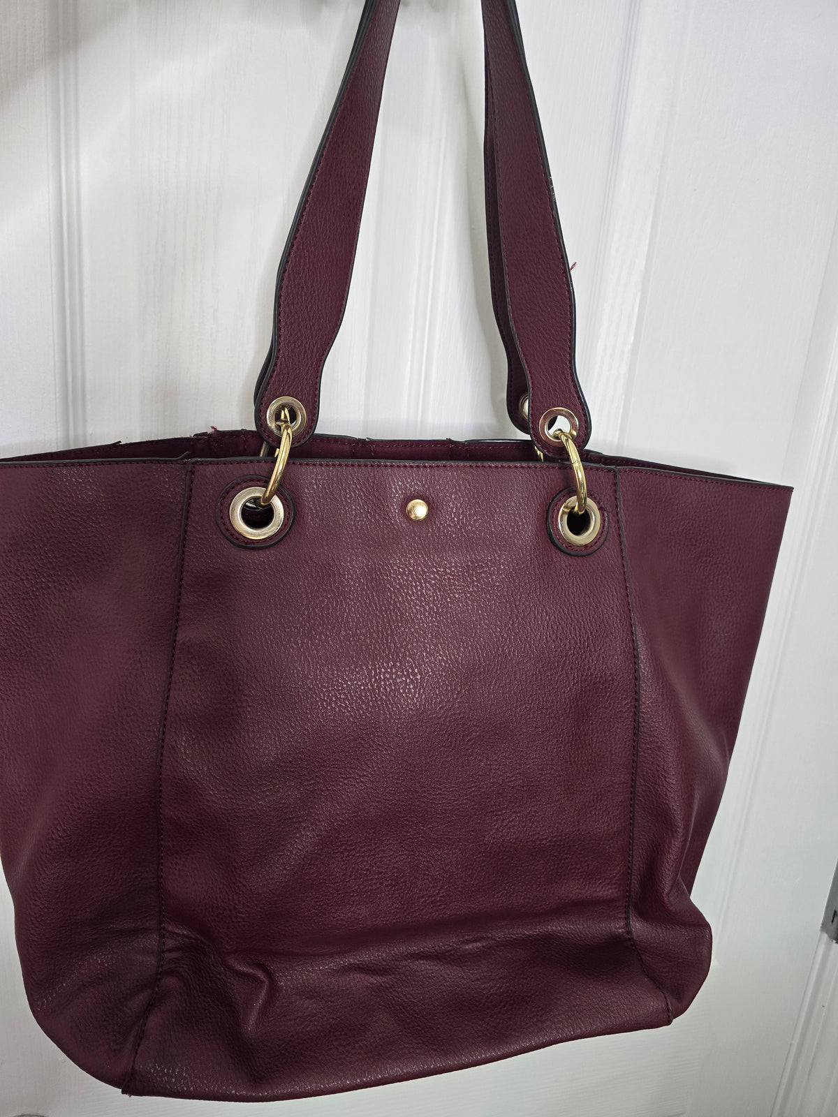Steve Madden Burgundy Large Tote Bag
