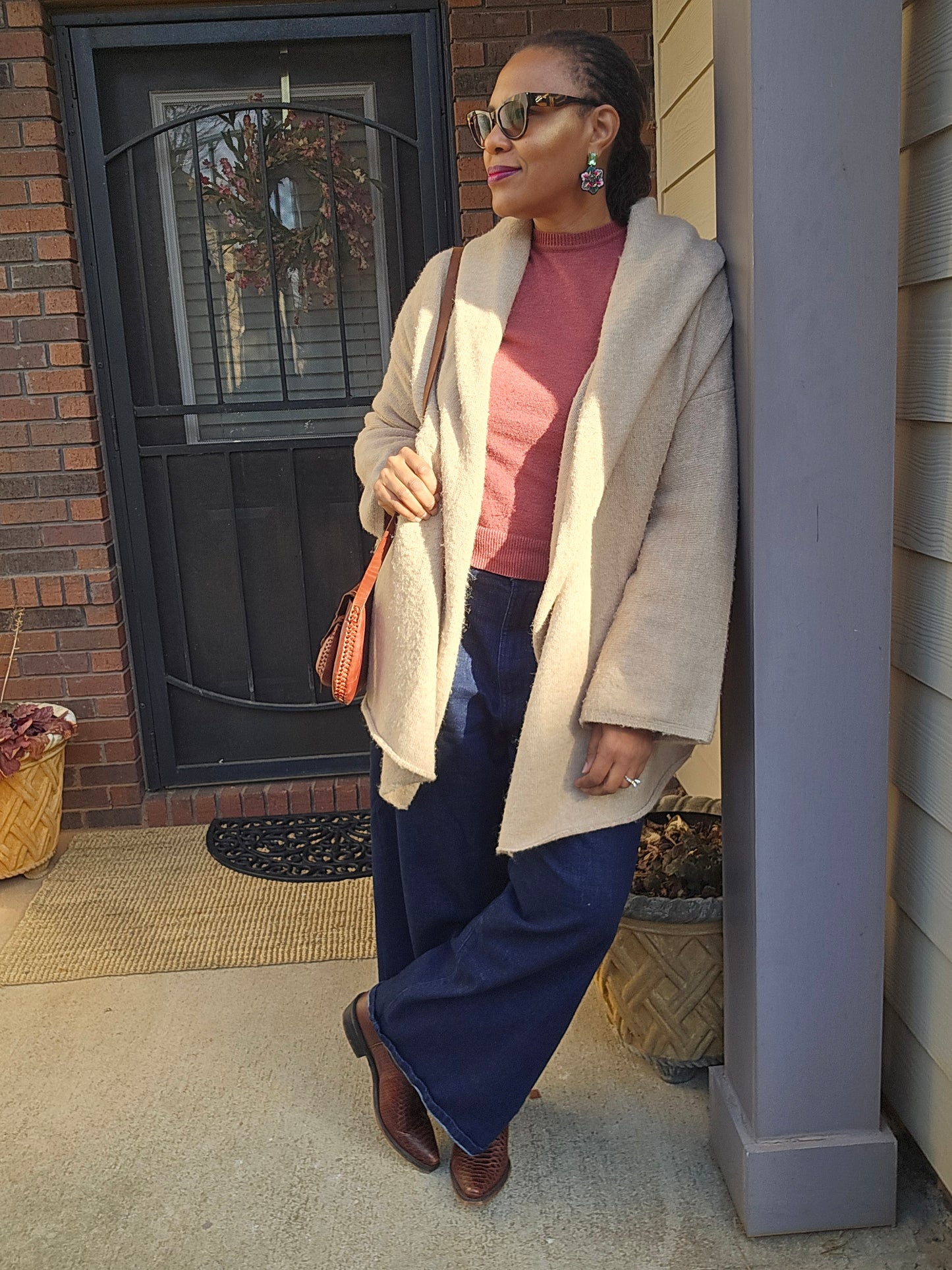 Wise One Oversized Cardigan Fits Up to XL