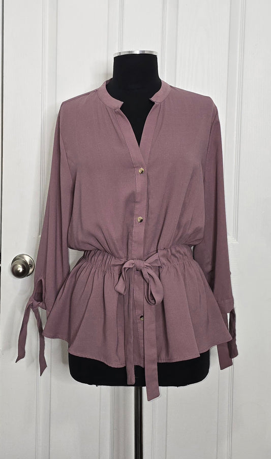 Sweet Rain Purple Blouse Sz XL