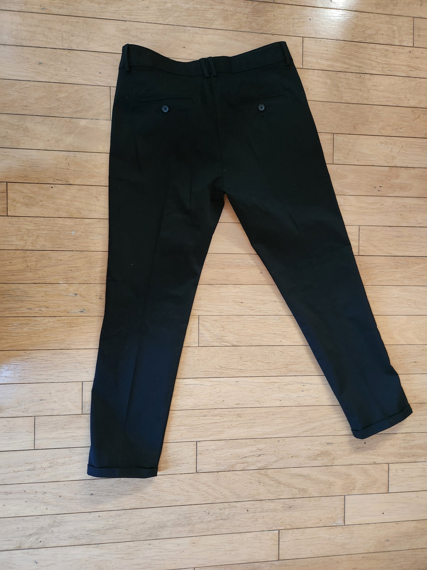 Zara Basic Black Khaki Sz L