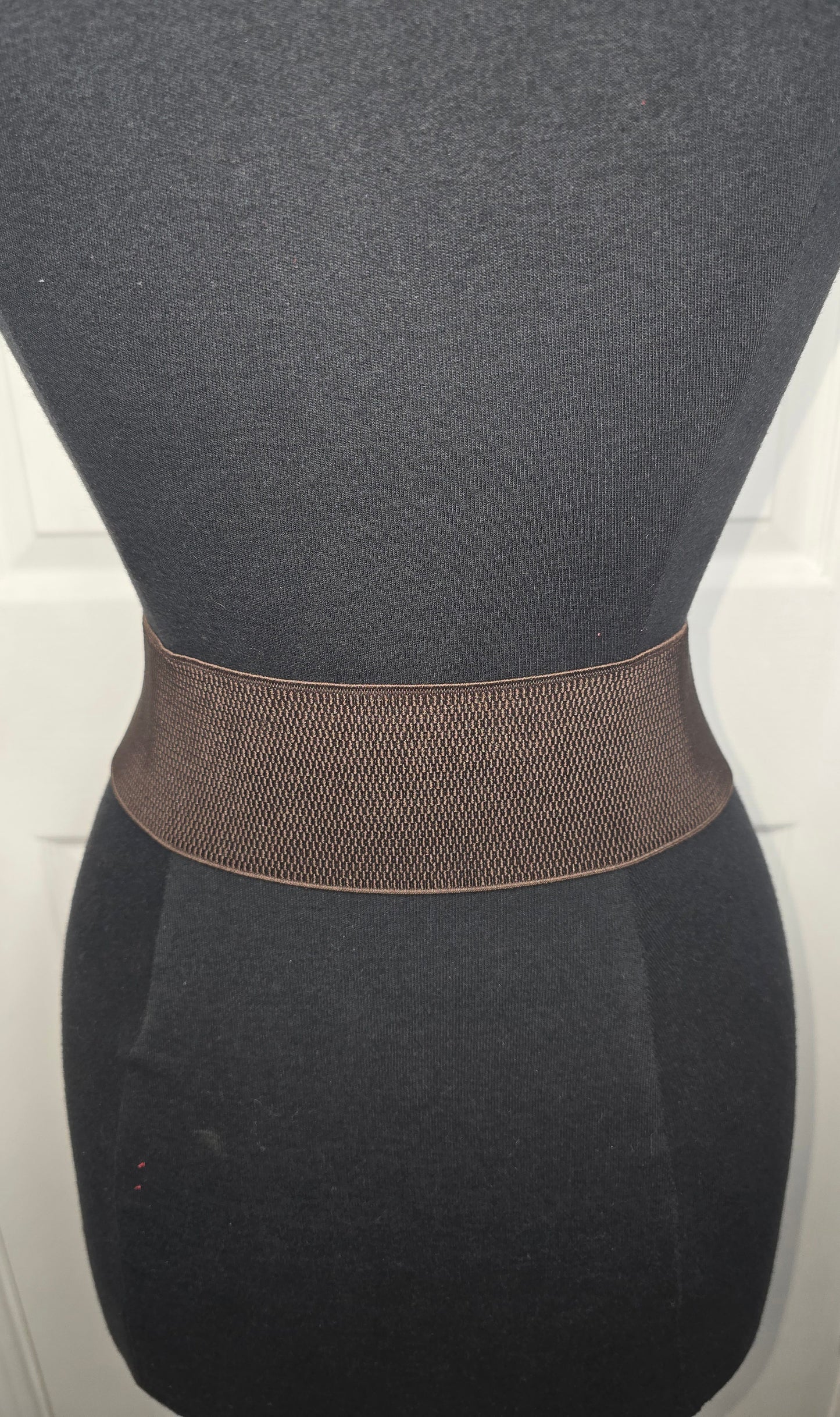 Brown Bow Stretch Belt Fits Up To 1X
