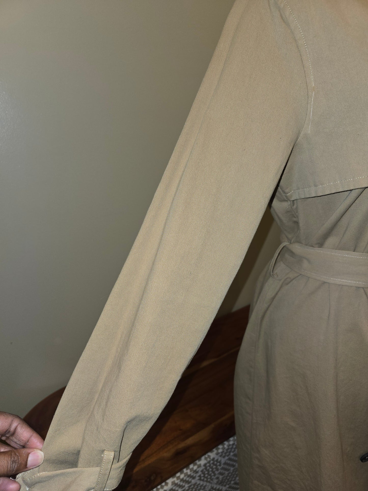 12th Khaki Trench Coat Sz M