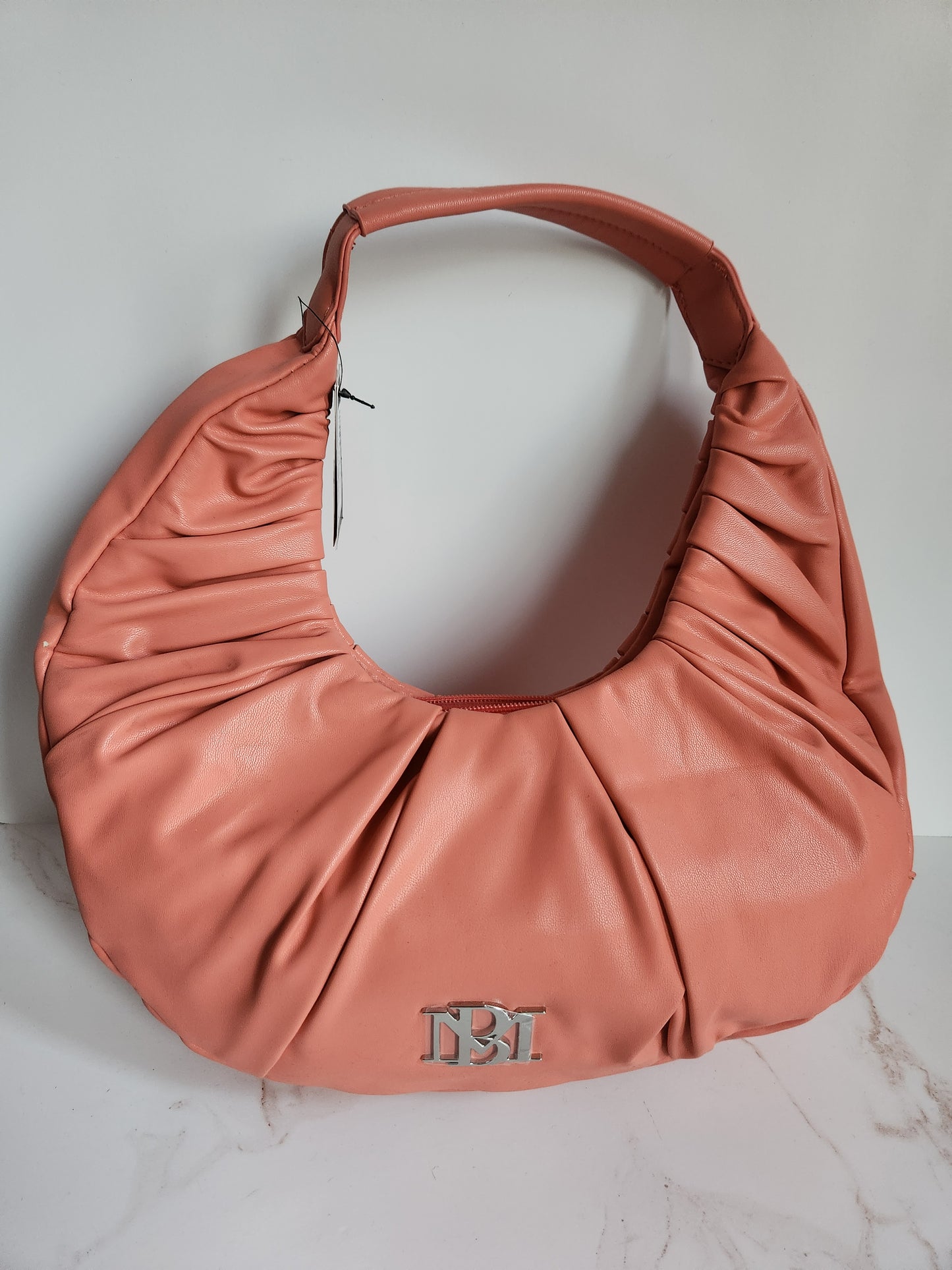 Badgley Mischka Vegan Leather Coral Bag