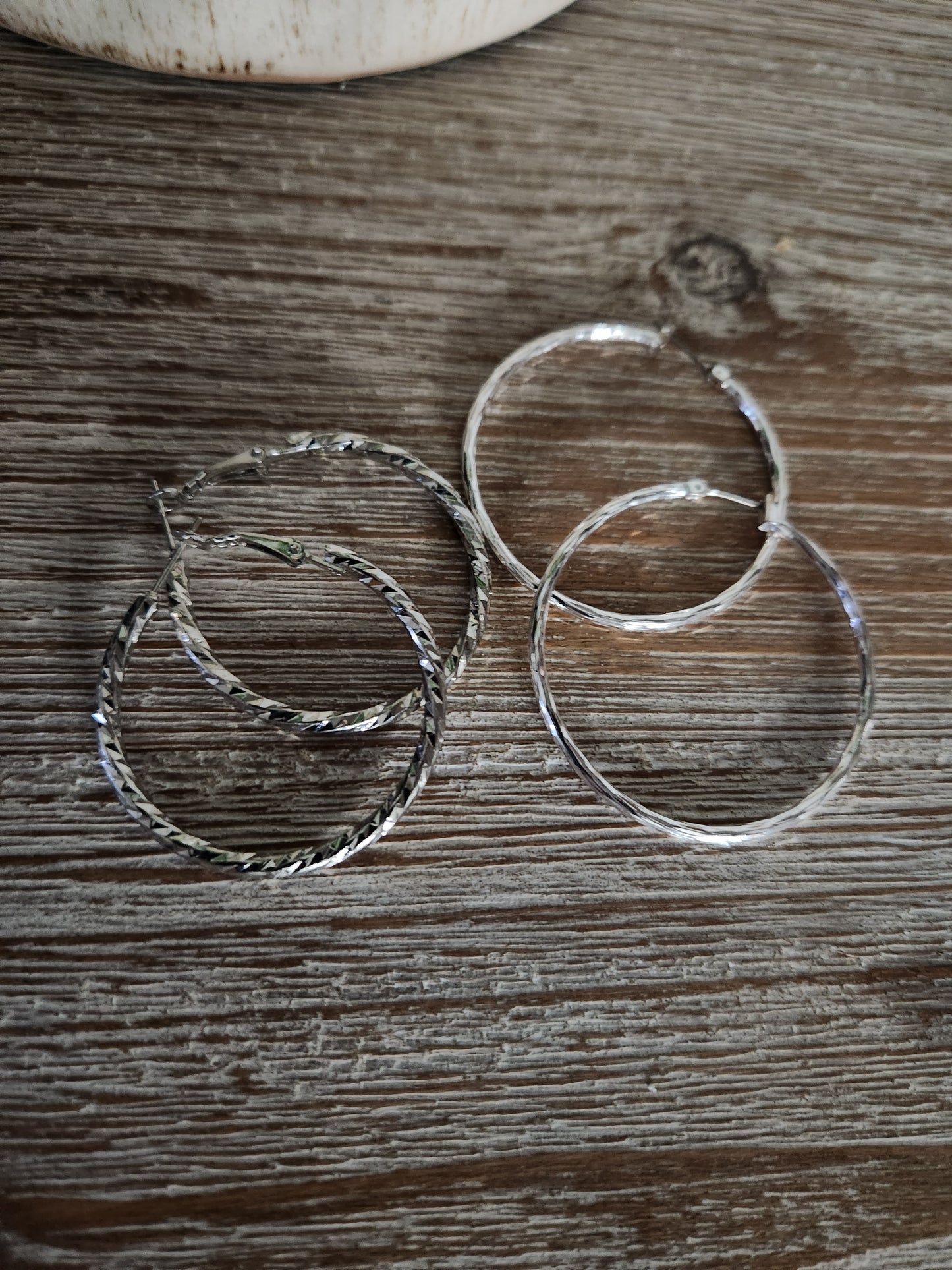 Silver Hoop Bundle #2