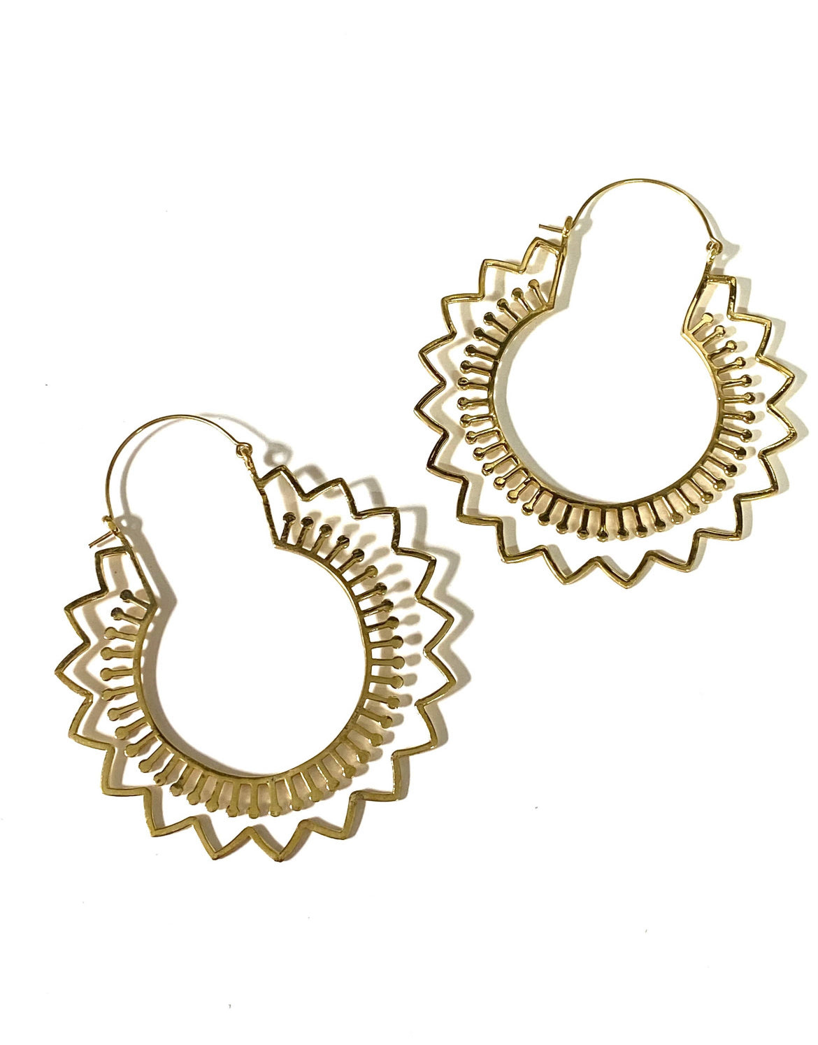 Juhi Brass Earrings