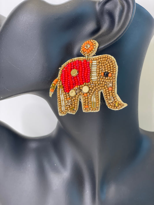 Rubee Elephant Earrings